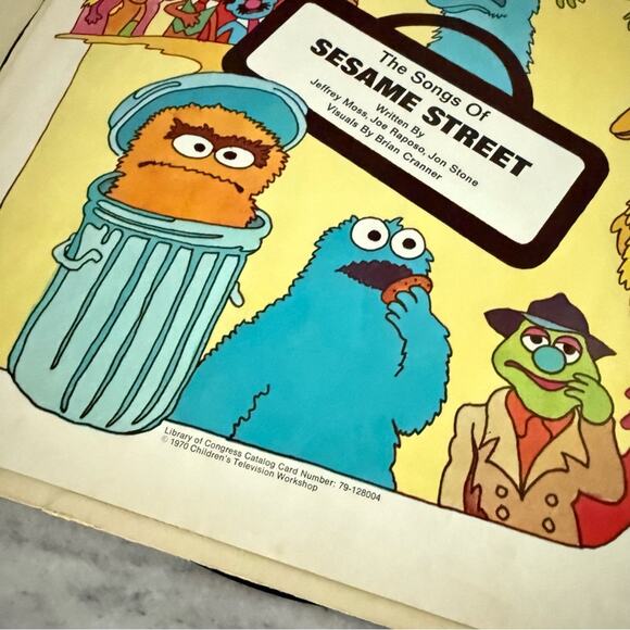 Vintage | The Songs of Sesame Street Original Cast 1970 Storybook Vinyl Record - Picture 3 of 9